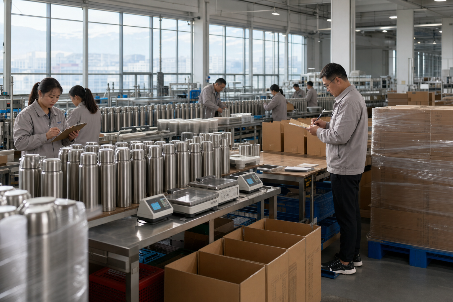 Water Bottle Carbon Footprint: Stainless Thermos Cradle-to-FOB